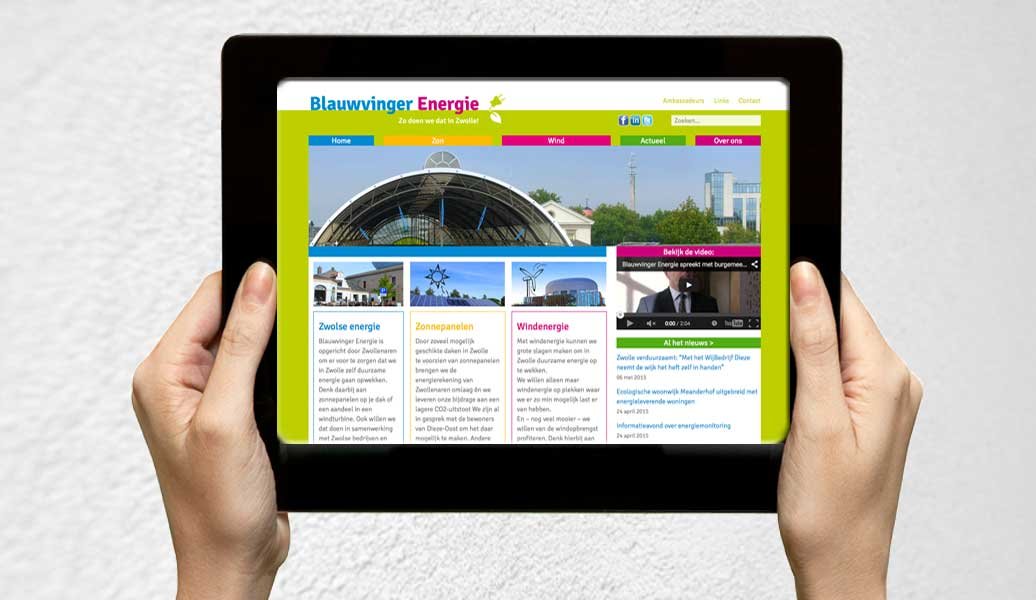 Blauwvinger-energie-Website