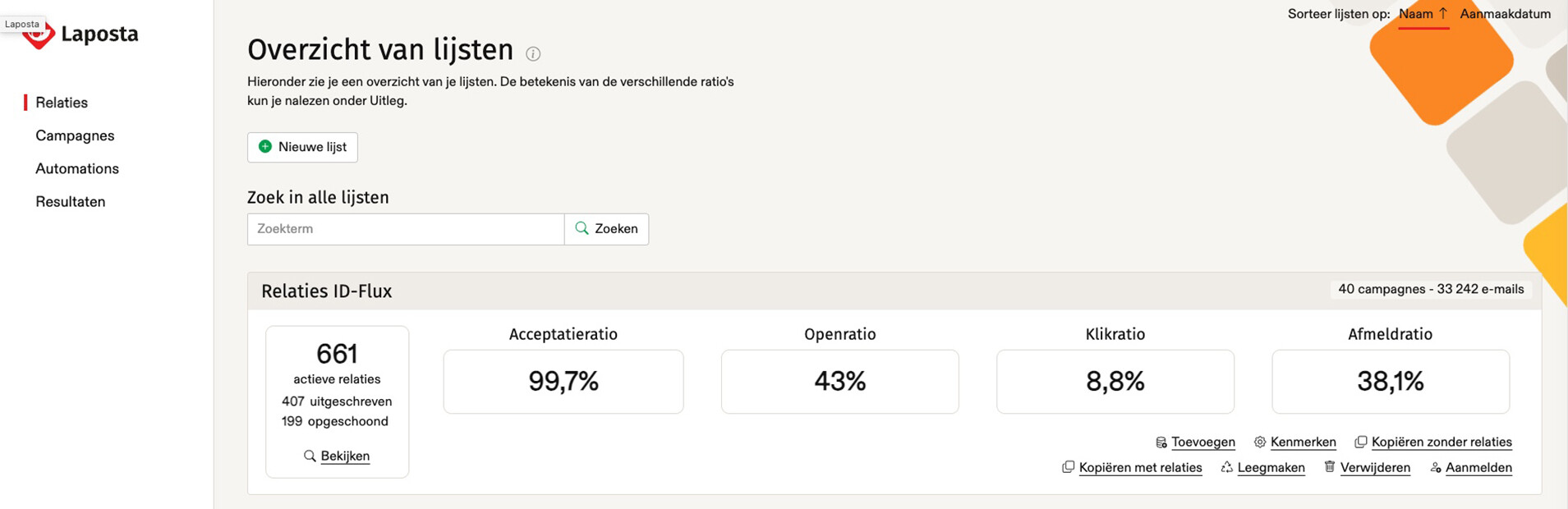 LaPosta relaties
